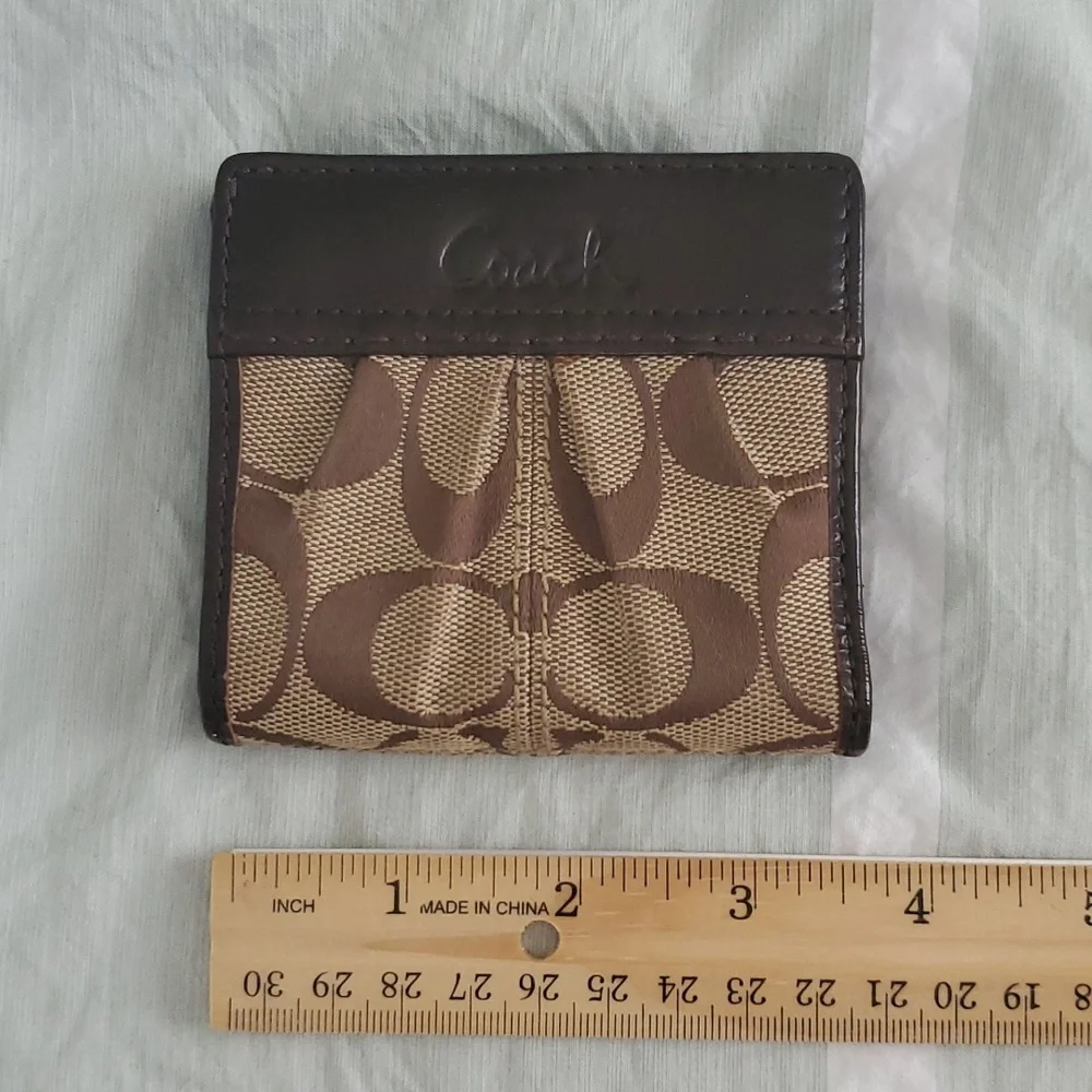 Coach Small Classic Fold Wallet - Picture 8 of 11
